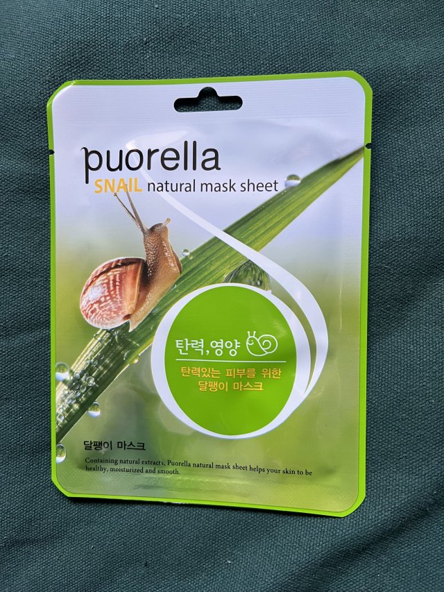 Puorella snail natural mask