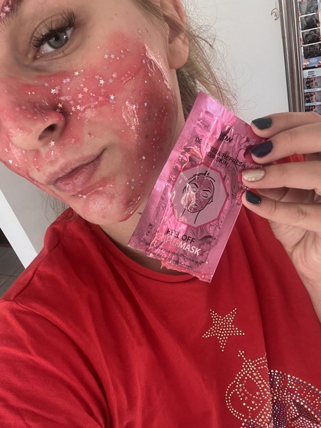 Maseczka Peel-off glittermask