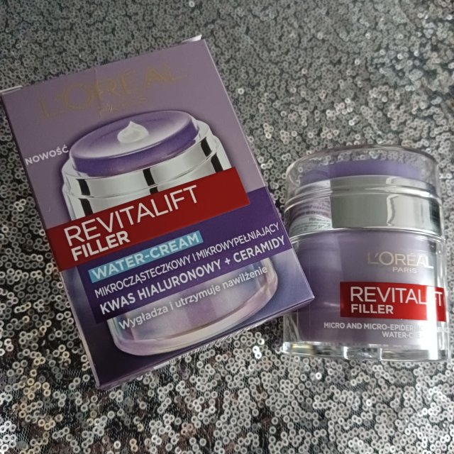 L'Oréal Revitalift Filler, Krem do twarzy, Water-Cream, Mikrocząsteczkowy i mikrowypełniający, Kwas hialuronowy + ceramidy