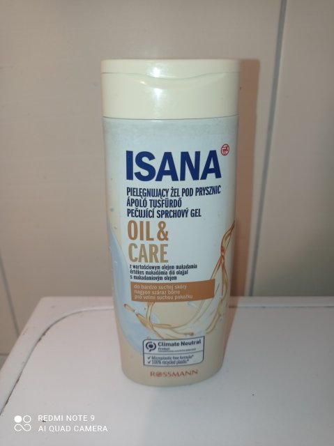 Isana Żel pod prysznic, Oil & Care