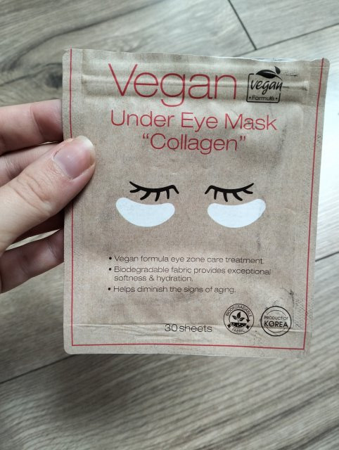 Purederm Płatki pod oczy, Wegańskie, Z kolagenem, Under Eye Mask 