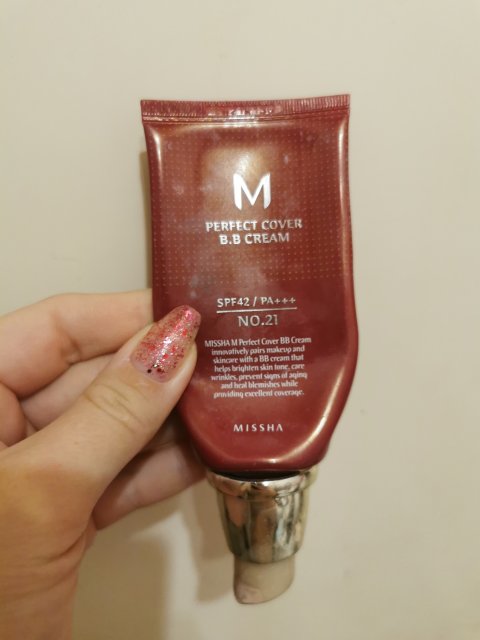 MISSHA M Perfect Cover BB Cream, Krem BB, nr 21 Light Beige