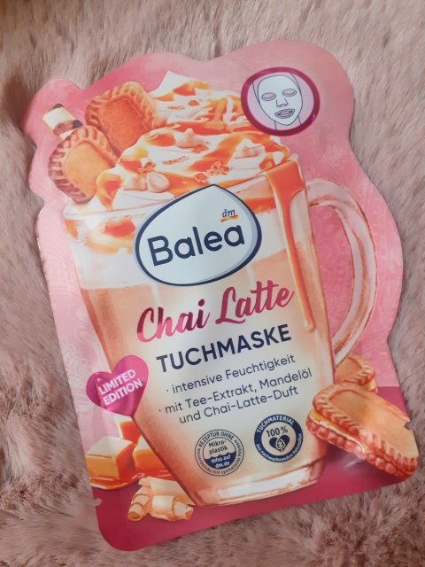 Balea Maseczka do twarzy w płacie, Chai Latte