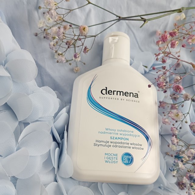 Dermena Szampon do włosów, Włosy suche, zniszczone i nadmiernie wypadające, Hamuje wypadanie włosów