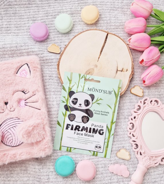 Mond'sub Maska do twarzy w płacie, Funny Animals Mask Series, Panda