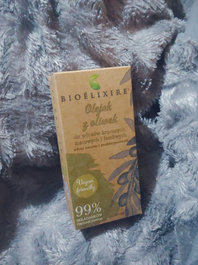 Bioélixire Olejek do włosów, Olejek z oliwek do włosów kręconych, matowych i łamliwych