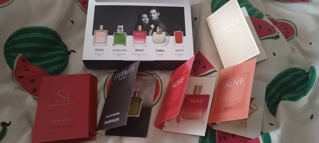 Zestaw kosmetyków perfumy 