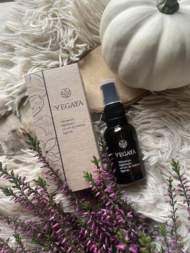 Vegaya Serum do twarzy, Odżywczo-łagodzące, Ogórek 
