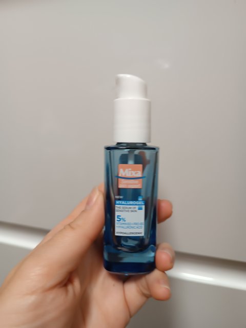 Mixa Hyalurogel, Serum do twarzy, Skóra wrażliwa, 5% witamina B3 + Prowitamina B5 + kwas hialuronowy
