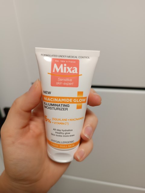 Mixa Krem do twarzy, Niacinamide Glow, Rozświetlający, Skóra matowa i zmęczona