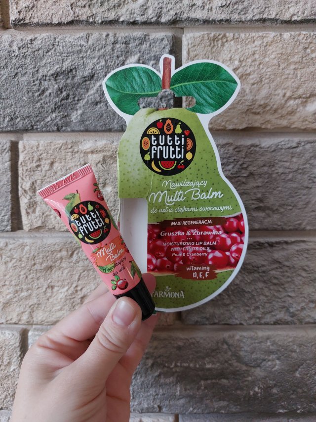 Farmona Tutti Frutti, Balsam do ust, Nawilżający, Gruszka i Żurawina