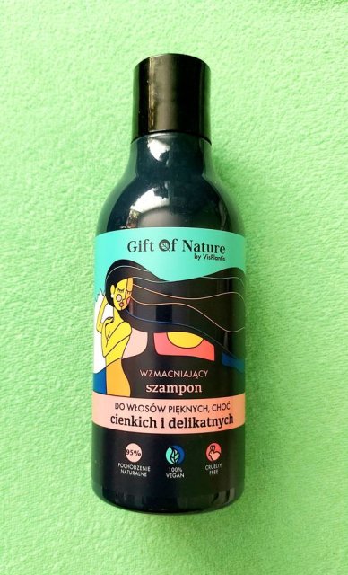 Vis Plantis Gift Of Nature, Szampon do włosów, Wzmacniający, Do włosów pięknych, choć cienkich i delikatnych