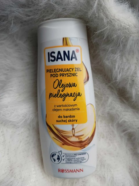 Isana Pielęgnujący żel pod prysznic, Olejowa pielęgnacja z olejkiem makadamia