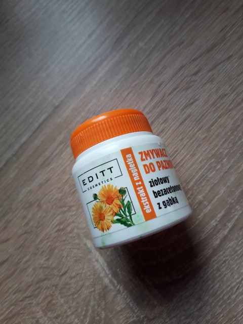 Editt Cosmetics Zmywacz do paznokci, Ziołowy, Z witaminą E+F, Bez acetonu