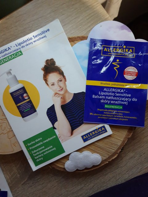 Allergika Balsam do ciała, Lipolotio Sensitive, Natłuszczający, Do skóry wrażliwej, Regeneracja