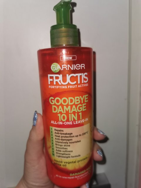 Garnier Fructis, Goodbye Damage, Krem bez spłukiwania, 10w1
