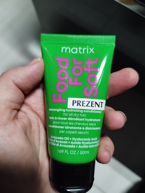 Matrix Food for Soft, Odżywka do włosów, Olej awokado, kwas hialuronowy, Włosy suche