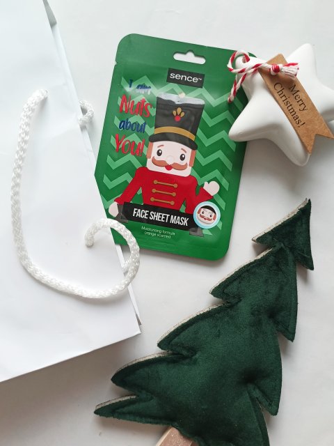 Maxbrands Marketing B.V. Sence, Maseczka do twarzy w płacie, Nawilżająca, Wyciąg z pomarańczy, I am Nuts about You!