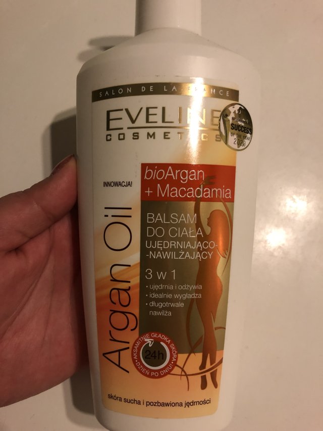Eveline Eveline, Argan Oil, Balsam do ciała, Ujędrniająco-nawilżający, 3w1, Argan + macadamia