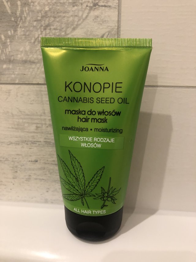 Maska do włosów nawilżająca, konopie 