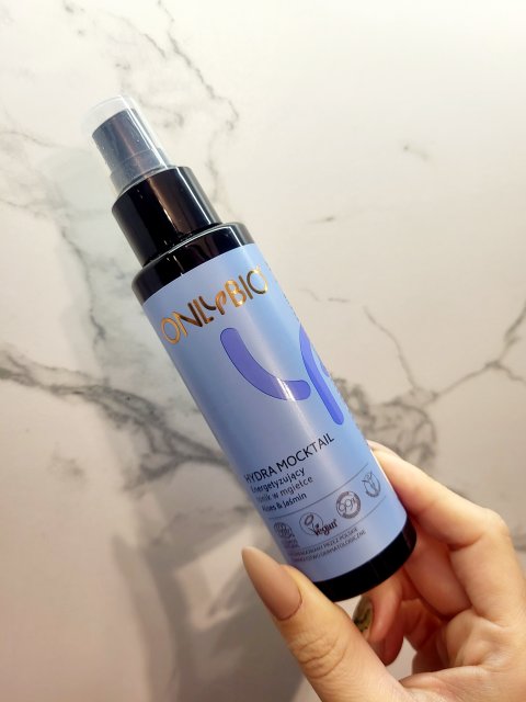 OnlyBio Hydra Mocktail, Energetyzujący tonik w mgiełce, Aloes & Jaśmin