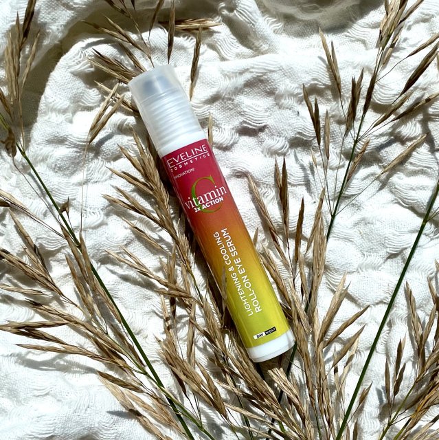 Eveline Vitamin C 3xAction, Serum pod oczy, Rozjaśniająco-chłodzące, Na dzień i na noc