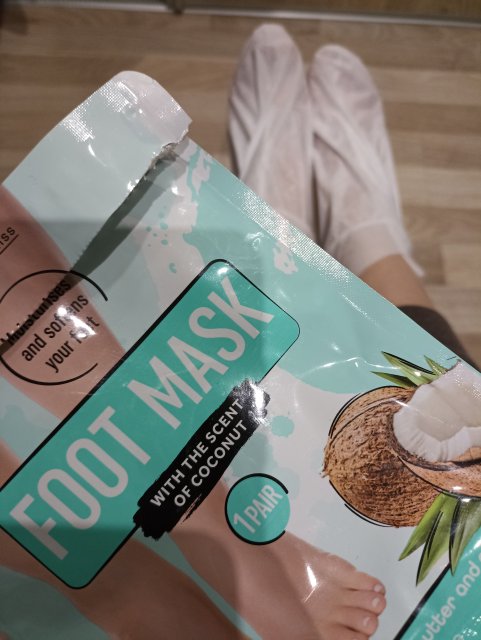 SkinBliss Maska do stóp w formie skarpetek, Coconut