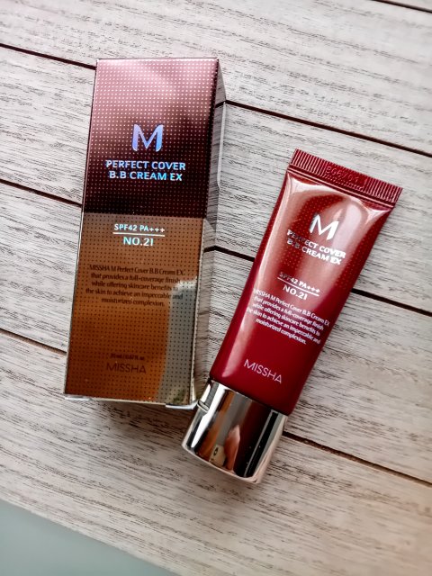 MISSHA M Perfect Cover BB Cream, Krem BB, nr 21 Light Beige