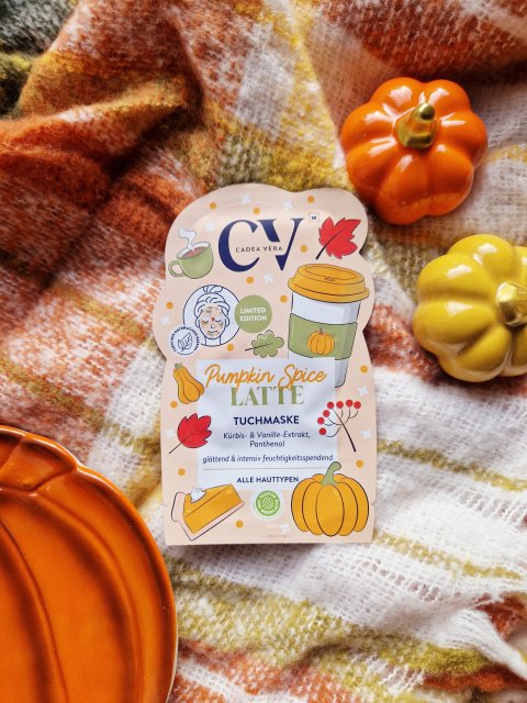 CV CadeaVera Maseczka do twarzy w płacie, Pumpkin Spice Latte 