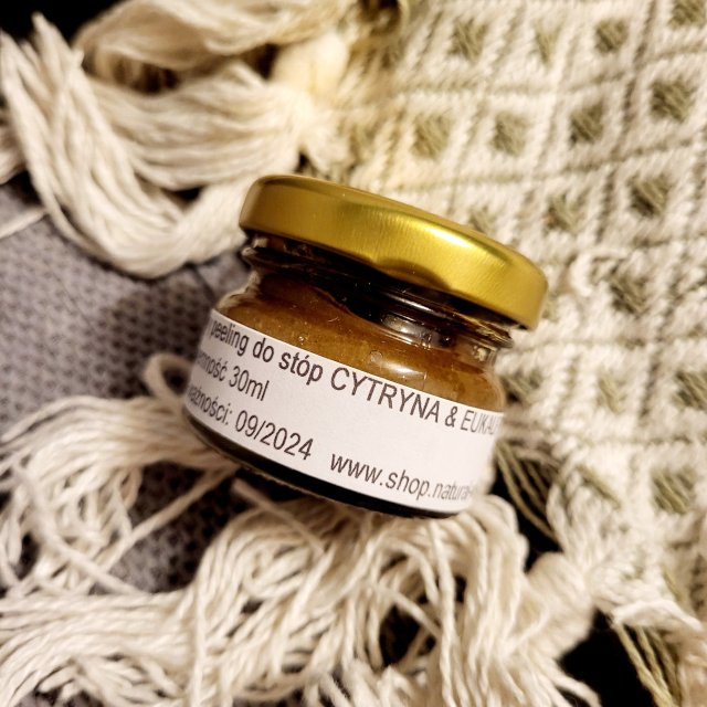 WhiteTree Natural Cosmetics Peeling do stóp, Solny, Cytryna & Eukaliptus