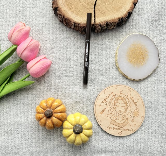 Wibo 2 in 1 Eyebrow System, Automatyczna kredka do brwi i cień w gąbeczce, nr 2 