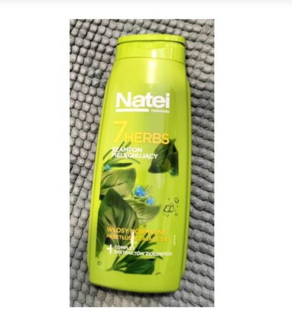 Natei Naturals, 7 Herbs, Szampon do włosów, Pielęgnacyjny