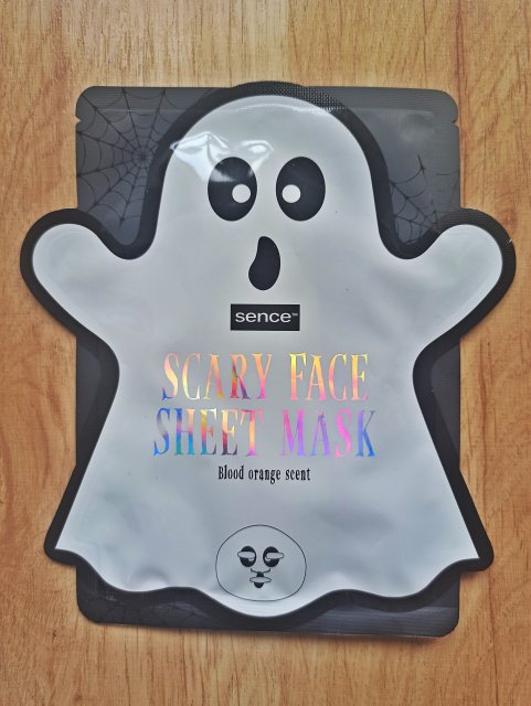 sence beauty Maseczka do twarzy w płacie, Scary Face Sheet Mask, Blood orange scent