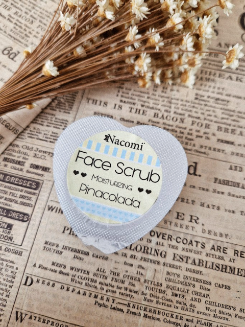 Nacomi Peeling do twarzy, Face Scrub, Moisturizing, Pinacolada