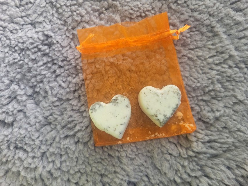 Isana Serduszka do kąpieli, Badeherzen Papaya 