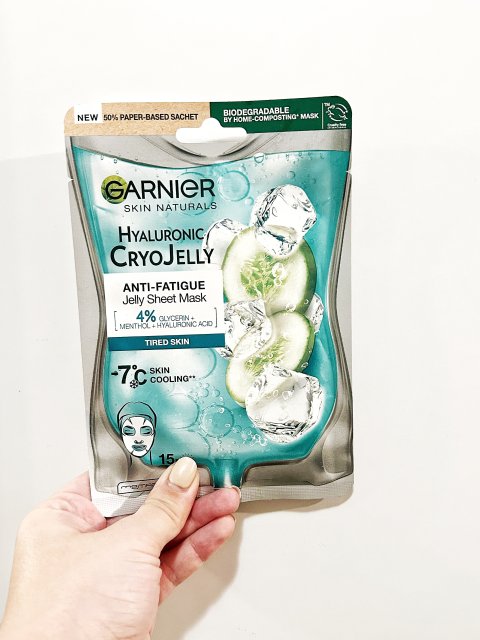 Garnier Skin Active, Hyaluron Cryo Jelly, Maska do twarzy w płacie, -7°C