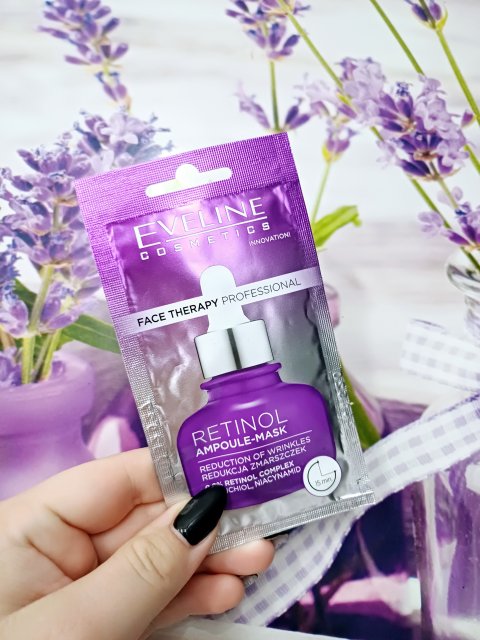 Eveline Face Therapy Professional, Maseczka do twarzy, Retinol Ampoule-Mask, Redukcja zmarszczek i przebarwień 