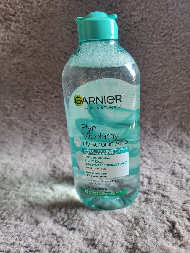 Garnier Skin Naturals, Hyaluronic Aloe, Płyn micelarny, Każdy typ skóry