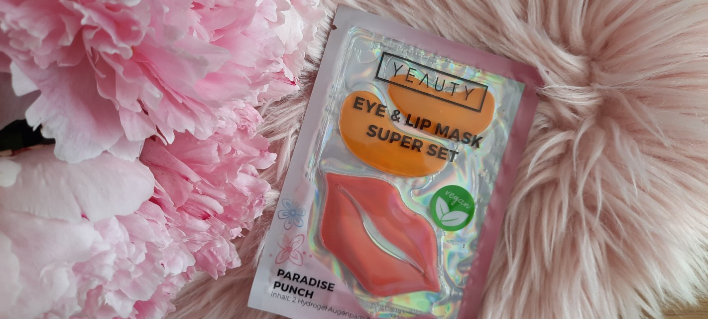 Yeauty Super Set, Płatki pod oczy i maska na usta, Paradise Punch 