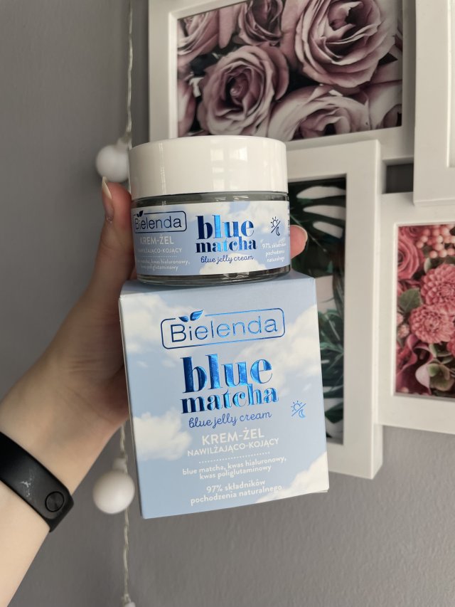 Bielenda Blue Matcha, Krem- żel do twarzy, Nawilżająco - kojący