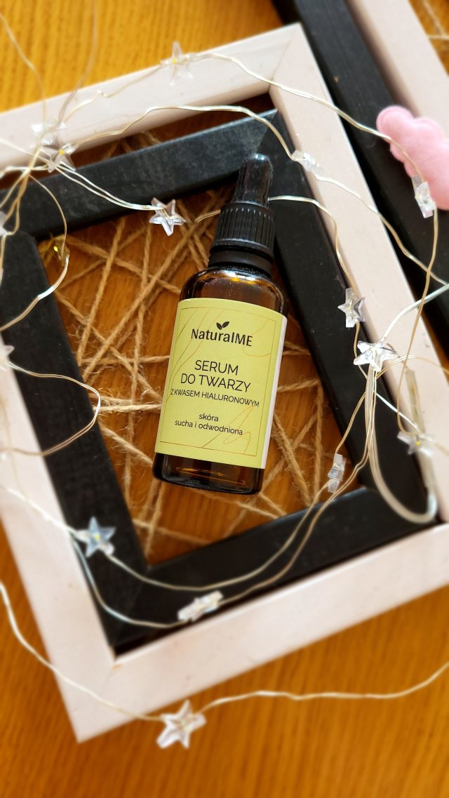 NaturalME Serum do twarzy, Z kwasem hialuronowym, Skóra sucha i odwodniona