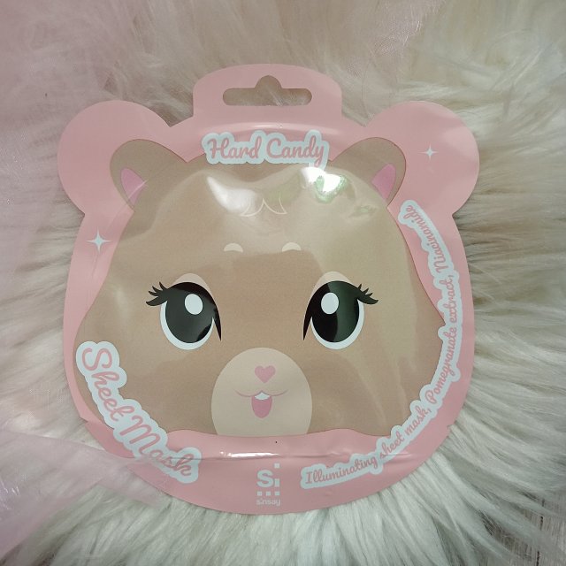 SINSAY Maska do twarzy w płacie, Nawilżająca, Z ekstraktem z błękitnej agawy i wody figowej, Moisturizing, Niedźwiadek 