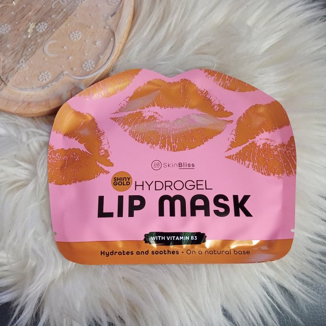 SkinBliss Maska na usta w płacie, Hydrożelowa, Hydrogel Lip Mask, Z witaminą B3