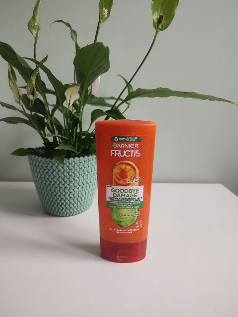 Garnier Fructis, Goodbye Damage, Odżywka do włosów, Odbudowująca, Amla Oil Extract & Liquid Vegetal Keratin