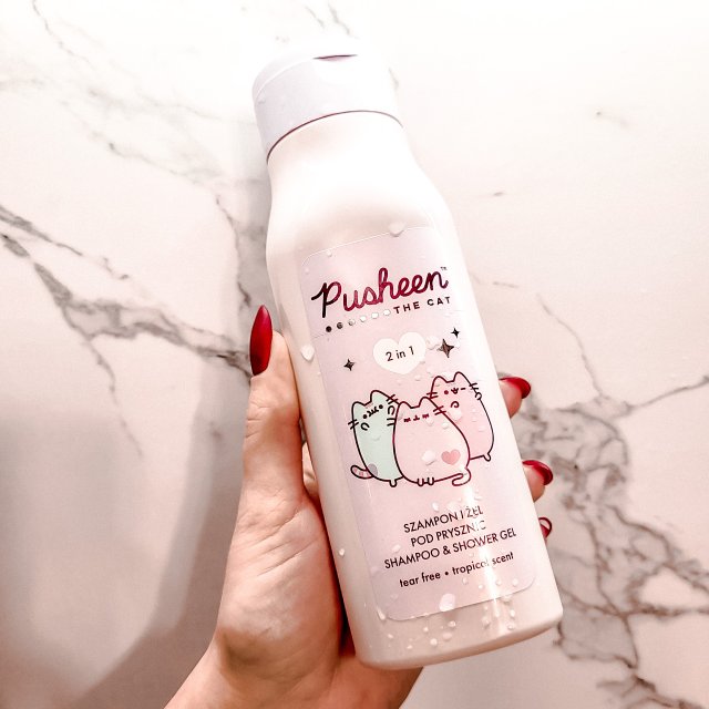 Aura Distribution Szampon i żel pod prysznic, 2w1, Pusheen The Cat, Tropical Scent