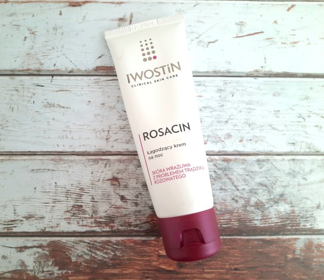 Iwostin Rosacin, Łagodzący krem na noc, Skóra wrażliwa z problemem trądziku różowatego