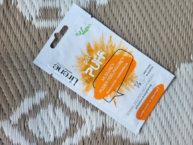 Lirene Peel Puff, Musujący Puder, Peelingujący, Złuszczenie i Rozświetlenie 