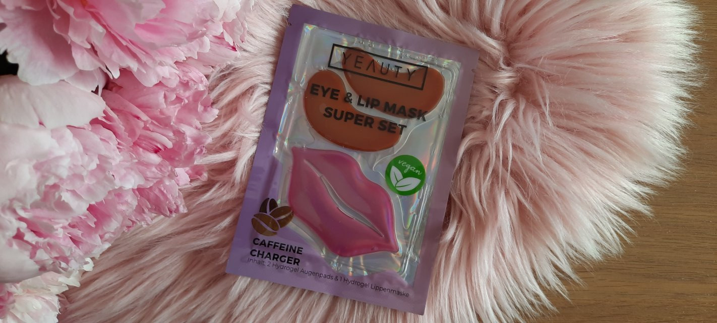 Yeauty Super Set, Eye & Lip Mask, Płatki pod oczy i maska na usta, Caffeine Charger