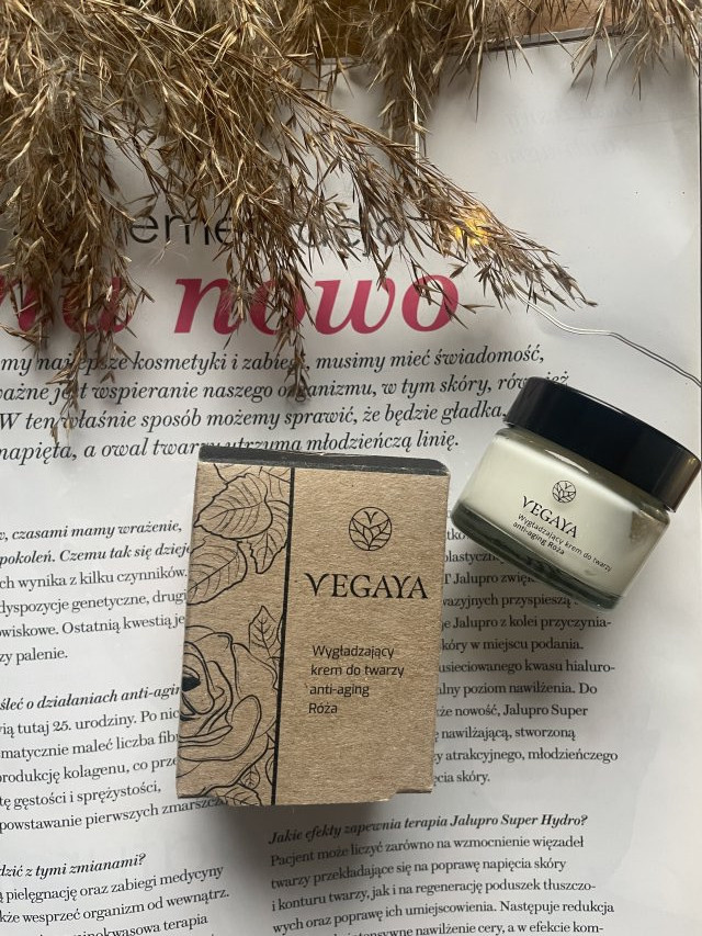Vegaya Krem do twarzy, Wygładzający, Anti-aging, Róża