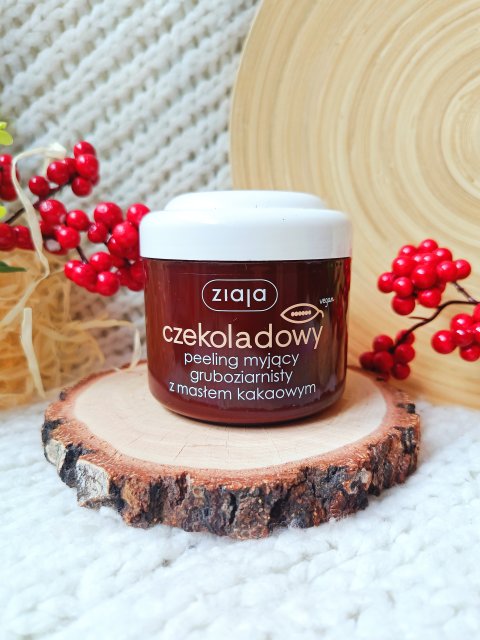 Ziaja Czekoladowy, Peeling do ciała, Myjący, Gruboziarnisty, Z masłem kakaowym